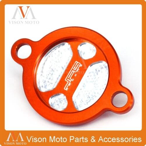 CNC Oil Filter cap Cover For KTM SX450F XC450F EXC450 XC500W EXC500 Duke125 200 390 RC125 200 390 RC8 1190 SMC SM SMR ENDUOR