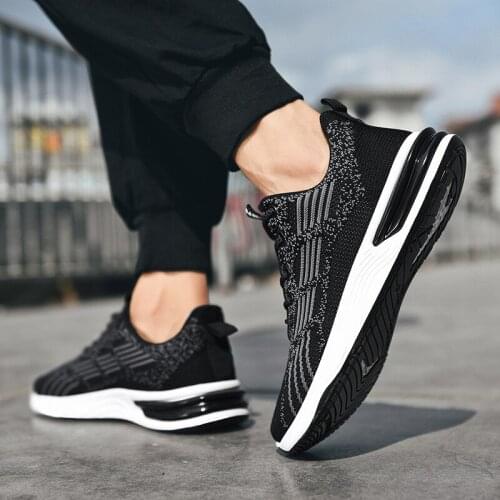 Summer new sports shoes trend mens casual all-match breathable running Korean mesh shoes mens running shoes