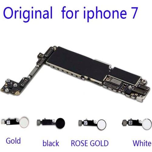 100% Original Tested for iphone 7 32/128/256G Motherboard Without Touch ID,No iCloud for iphone 7 Mainboard unlock Logic board