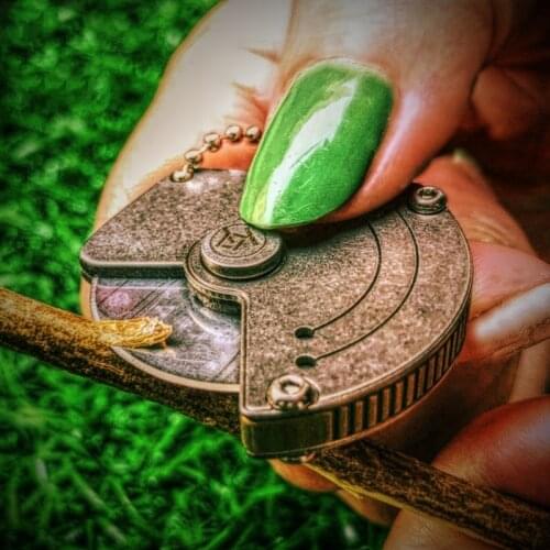 Coin Knife Titanium Alloy Mini Portable Open Express Box Art Key Hang Buckle Outdoor Carry EDC