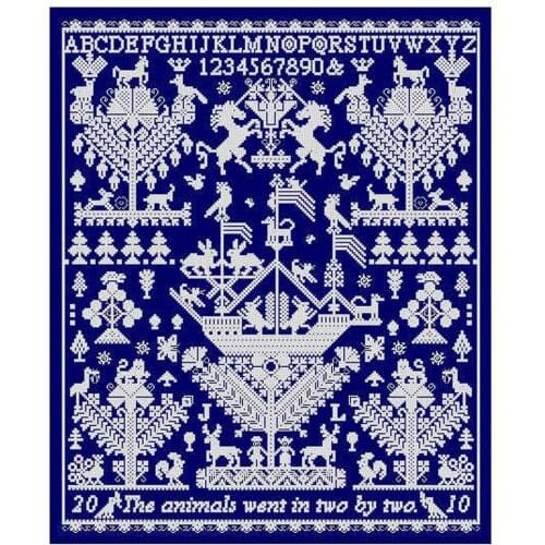 Embroidery Beautiful Decorative Pattern Personalised Name Cross Stitch Kits with 100% Cotton Floss& Free Shipping for Wall Decor