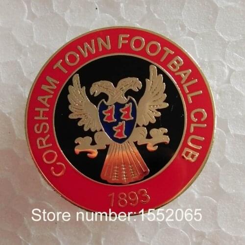 Custom FC Soccer Club Pin Badges CORSHAM TOWN FOOTBALL CLUB Soccer Lapel Pin Badge