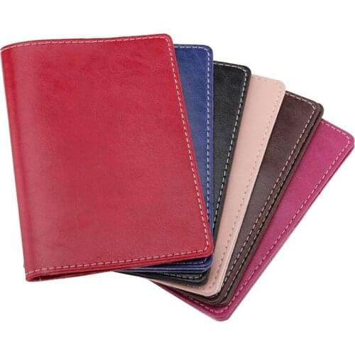2019 oil wax genuine leather passport case womens high quality passport cover for men luxury travel documents card holder