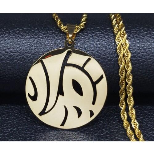 Persian Pomegranate Stainless Steel Necklaces Gold Color Necklaces Jewelry collar acero inoxidable mujer N4114S05