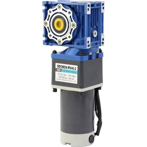 DC motor geared turbine motor 12V24V two-stage geared motor 120W adjustable speed DC motor motor