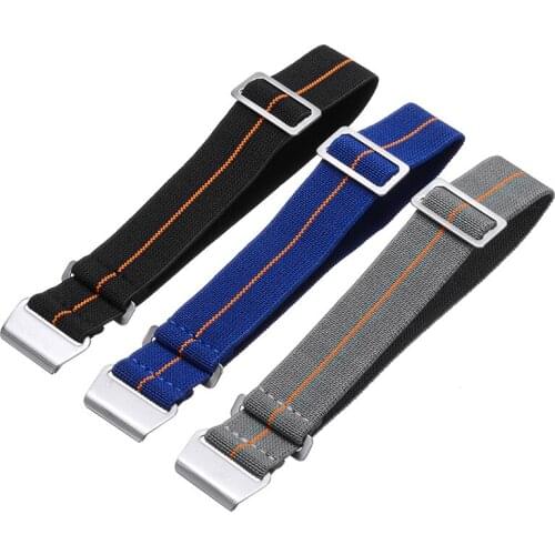 22 mm Elastic Parachute Style Watch Band Fashion Woven Nylon Cassual Sport Wristbands Universal Watches Replacement Accessories