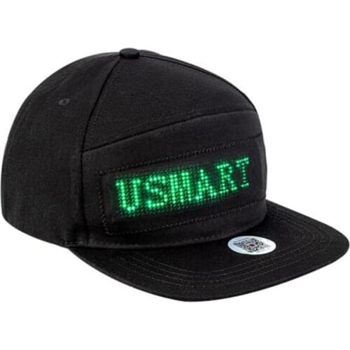 Bluetooth LED Hat Programmable Scrolling Message Display Board Baseball Cap Hip Hop Party Parade Golf Fishing Cap High Quality