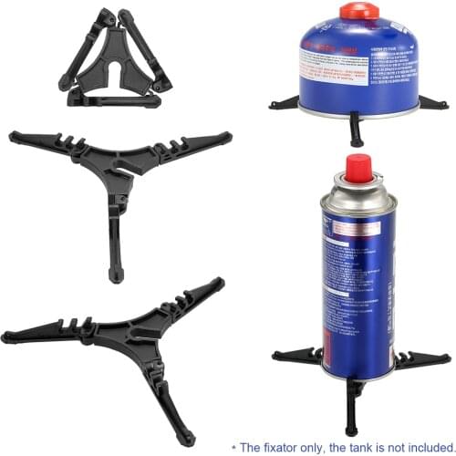 Outdoor Stove Burners Canister Stabilizer Bracket Gas Tank Stand Tripod Support Folding Fuel Tank Tool Equipment Camping Travel
