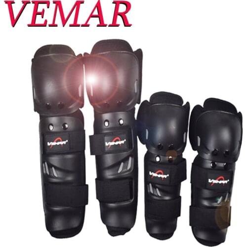 Vemar 4Pcs Man Woman Motorcycle Kneepads Shockproof Elbow & Knee Pads Protective Gear for Motocross Racing Ski outdoor sport