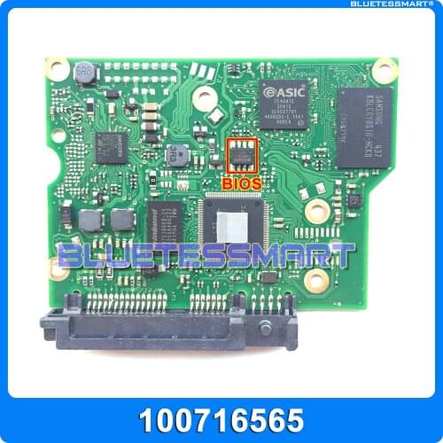 Hard drive parts PCB logic board printed circuit board 100716565 for Seagate 3.5 SATA hdd data recovery hard drive repair