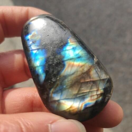 1pcs Natural Quartz Gemstones Crystal Healing Labradorite Stones Runes Collection And Minerals