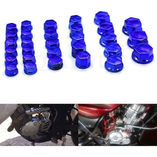 Universal 30PCS motorcycle modeling plating nut decorative screw cap For Yamaha MT-01 MT-03 MT-07 MT-09/SR/FZ-07 FZ-09 MT-10 yzf