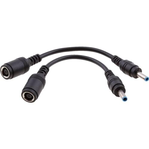 4Pcs Female 7.4mm x 5.0mm to 4.5mm x3.0mm Male Charger Adapter Cord Power Connector Converter Cable DC Jack for HP Laptop