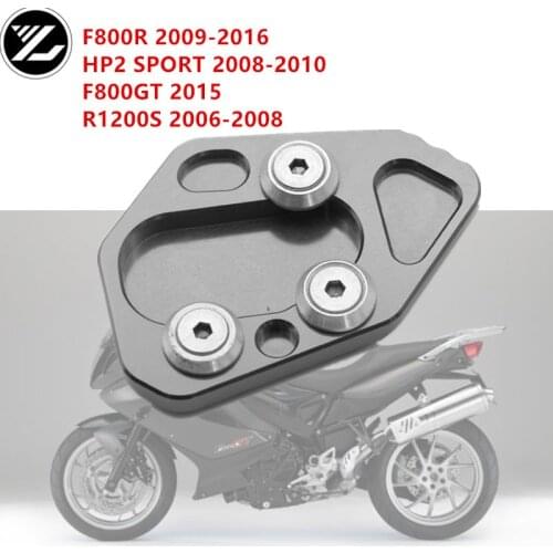 Motorcycle CNC Aluminum Foot Kickstand Extension Pad Plate Side Stand Enlarger For BMW F800GT 2015 R1200S 2006-2008