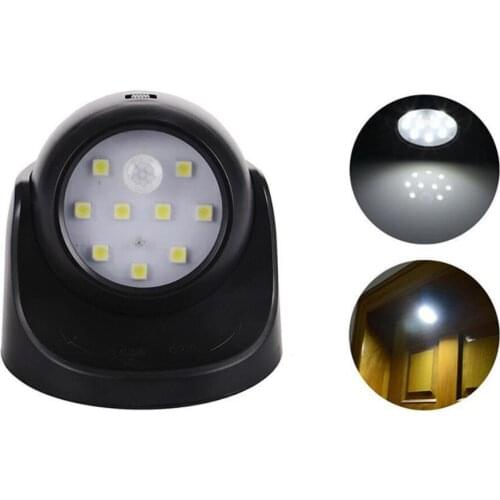 Wireless Motion Sensor Lamp LED Night Light PIR LED Wall Lamp For Bedroom Stairs Light Nightlight Rotatable 360 Degree Lighting