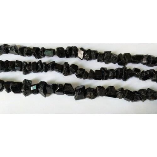 1string of 15.5" Natural Black Tourmaline everlast Loose Beads,Raw Gem Stone Loose Beads Fit DIY Jewelry Necklace