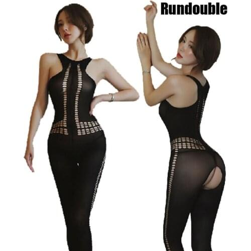 Hot Erotic Body Teddy Stockings For Women Kawaii Cosplay Pantyhose Thigh High Socks Sexy Halter Lingerie Temptation Nightwear