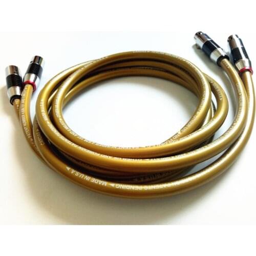 Hi-End OFC VDH Interconnect cable Amplifier CD DVD player Audio Speaker carbon fiber 3pin XLR plug socket Balanced cable