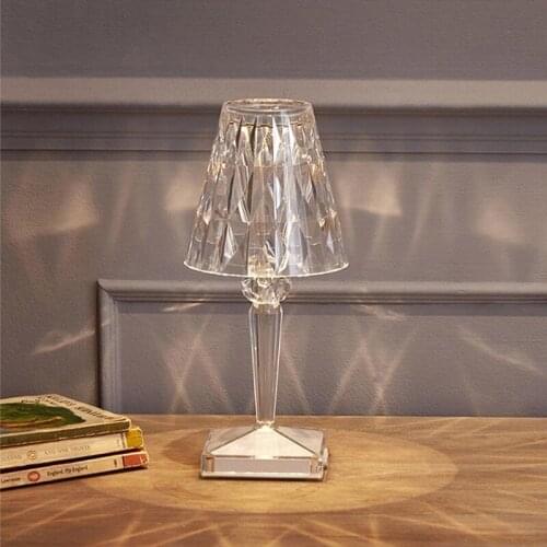 Italian Kartell Battery Table Lamp USB Touch Sensor Desk Lamp Bar Light Decor Restaurant Romantic Nightlight Fixture Bed Lamp
