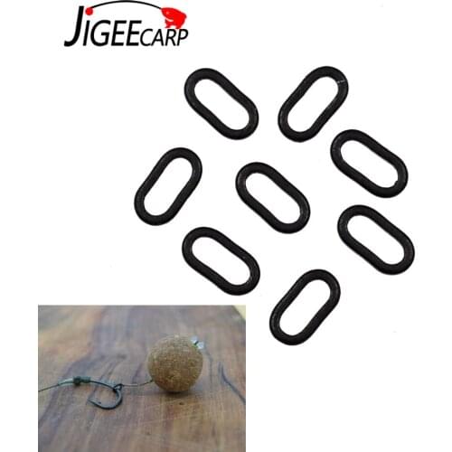 JIGEECARP 30PCS/lot 6mm Oval Shaped Matt Finish Rig Rings for Carp Fishing Rigs Blow Back Rig Rings Terminal Tackle