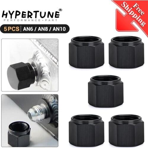 5PCS AN6 AN8 AN10 Female Thread Flare End Cap Tube Fitting Hex/Hexagon Head Port Adapter Blanking Plugs Cap Lock Hose Connector