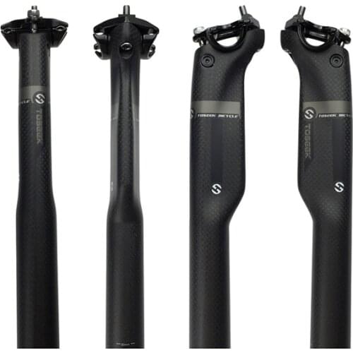 3 Karat Matte Full Carbon Saddle Support Mtb Mountain Road Cycling Saddle Support Bicycle Parts 27,2 /30,8 /31,6 *350 /400mm