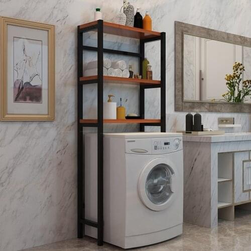 Bathroom Shelf Metal Washing Machine Storage Rack Shelf Toilet Bathroom Organizer Balcony Storage Shower Shelf Shampoo Holder