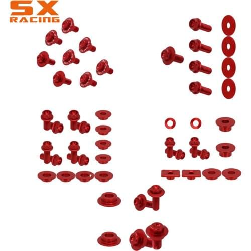 Motorcycle Front Rear Fender Seat Side Panels Radiator Shrouds Fork Guards Screw For HONDA CR125 CR250 2000-2007 CRF450R 00-04