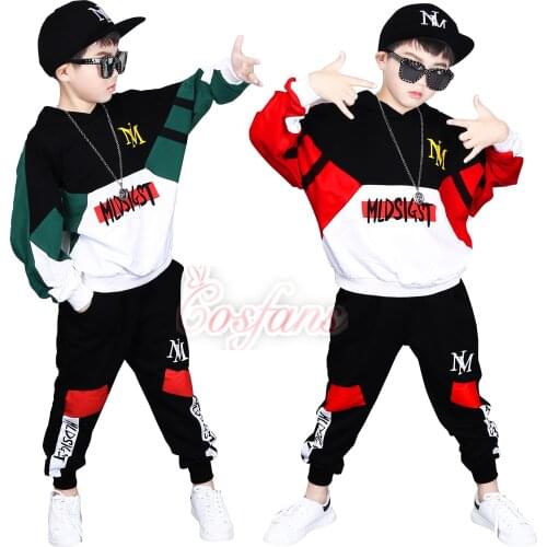 Kids Tracksuit Outfits Boys Clothes Set Hip-hop Dnace Costume Sport Suit for Girls Teen Hoodies Haren Pants Outfits free shipp