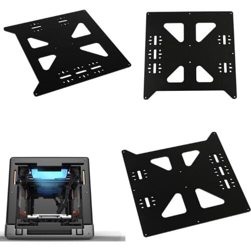 Upgrade Y Carriage Anodized Aluminum Plate Hotbed Support 3D Printers V2 Heated Bed for Prusa i3 RepRap DIY