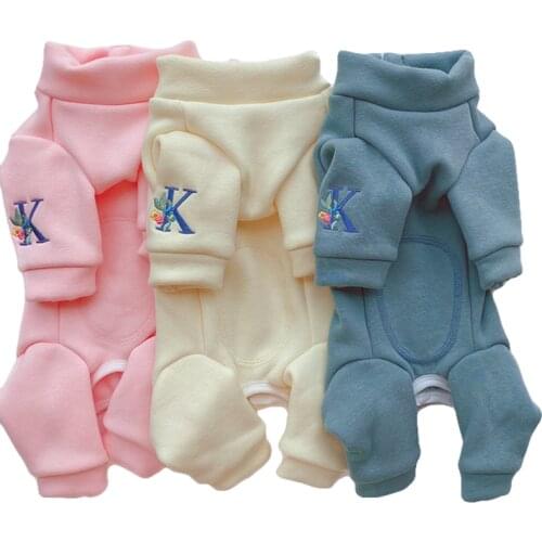 Dog Clothes Winter Pet Clothing pajamas Overalls SleepwearYorkshire Pomeranian Poodle Bichon Schnauzer Costume