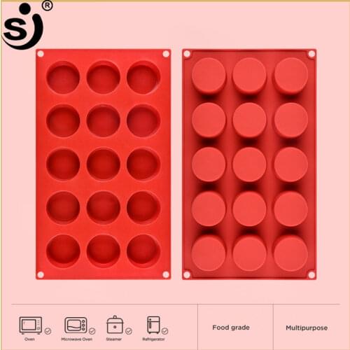 Flat Round Silicone Molds Cake Decorating Tool Bakeware Safety Certificate Chocolate Decorations 3d Candy Cake Baking