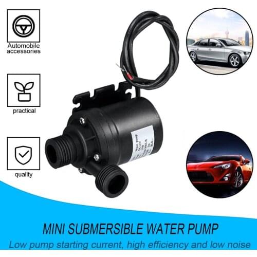 Professional Ultra Quiet Mini DC 12V Lift 5M 800L/H Brushless Motor Submersible Water Pump Multifunction Threaded Water Pump