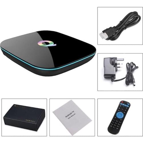 Q Plus Smart TV Box A-ndroid 9.0 TV Box 2GB-RAM/16GB ROM 2.4G WiFi 6K DLNA