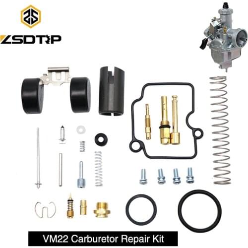 ZSDTRP Motorcycle Carburettor Repair Kits Gasket Floats Jets For Mikuni VM22 Carb Carburetor Part VM22 Repair Kits PZ26