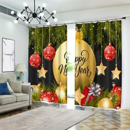 Window Blackout Curtain city view Modern Curtains For Living Room Bedroom Christmas gift Home Decoration Children Room Curtains