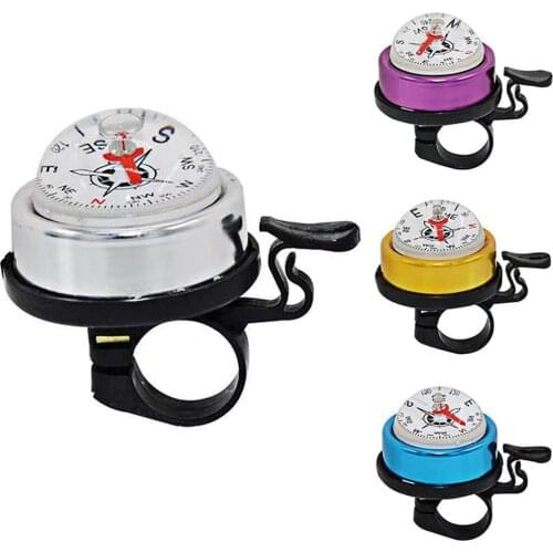 Untain Bike Car Bell Aluminum Alloy Bike Bells With Compass Clear Sound Ring Mountain Road Bike Horn Equipment Accessories