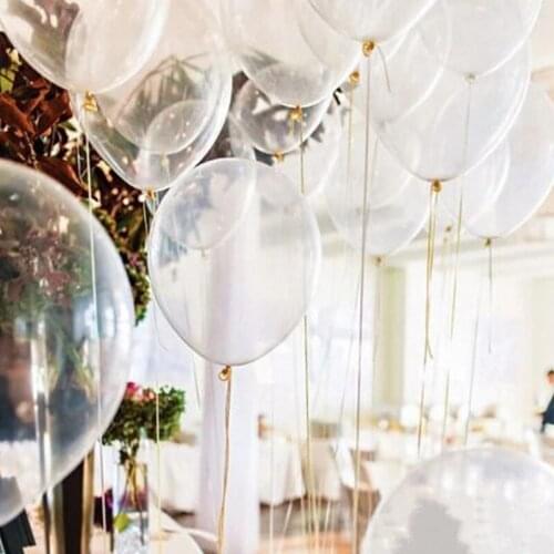 All size Clear Balloons Transparent Latex Balloons helium globals Wedding Party supplies Brithday party Decor DIY balloons decor