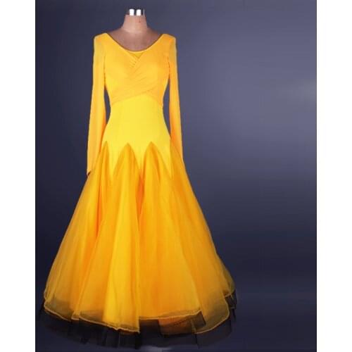 Standard waltz flamenco tango long sleeves womens ballroom dance dresses for sale long sleeve ballroom professional practice