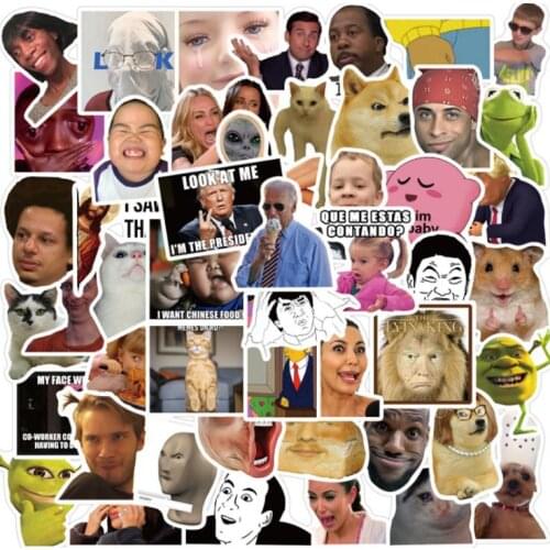 10/30/50/100Pcs/Set Funny Net Red For Snowboard Laptop Luggage Fridge Car- Styling Vinyl Decal Home Decor Stickers