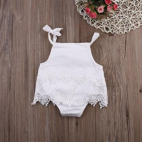 2016 Baby Girls Bodysuits For Infants Newborn Babies Clothes baby Summer Children Climb Set Lace Clothing Jumpsuit e