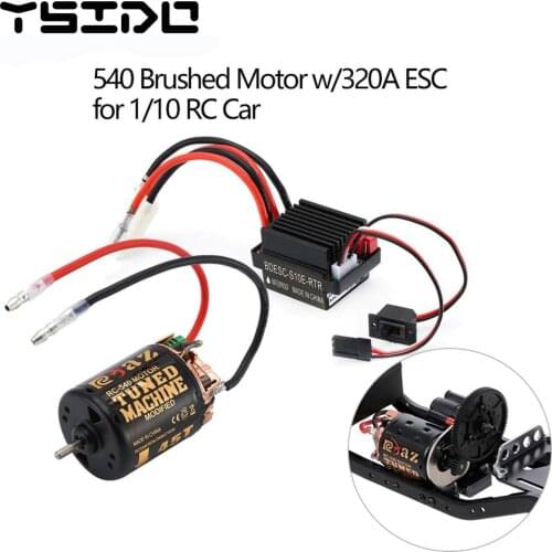 540 Brushed Motor 55T 45T 35T w/ 60A ESC for 1/10 Off-Road Rock Crawler Climbing RC Car Traxxas TRX4 Axial SCX10