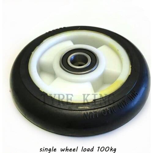 6-inch Explosion-proof Solid Wheel 150 Mm Inflation Free Mute Wheel for Small Trailer Medical Wheel Parts
