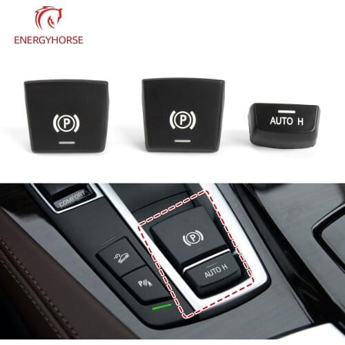Car Electronic Handbrake Parking Brake P Button Switch Cover For F10 F07 F02 Parking Brake Switch Auto H Button Replacement