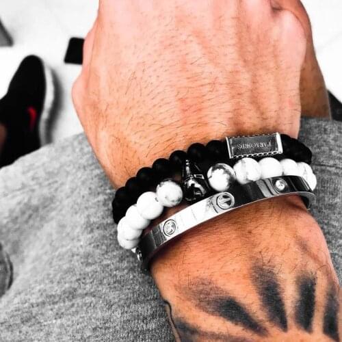 Iron Man bracelet Stone Beads Men Bileklik Jewelry Charm Bracelets For Women Pulseira Masculina Friends Braclet New Branzoletki