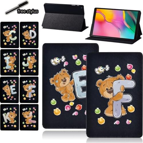 Tablet Case for Samsung Galaxy Tab S6 Lite/Tab A7/Tab A A6 10.1/Tab A 9.7/Tab S5e/Tab A 8.0 Inch Leather Cover Case + Stylus