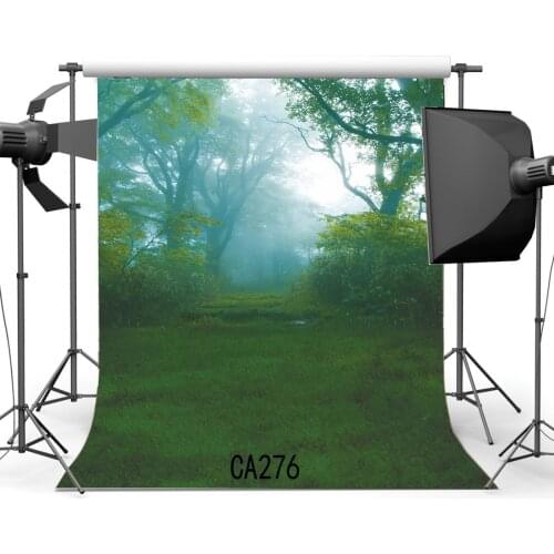 Photography Backdrop Fairy Tale Mysterious Forest Grass Field Newborn Baby Toddlers Portraits Background