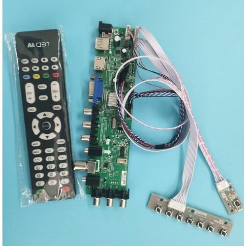 Kit For LP125WH2-SLB1/LP125WH2-SLB3 controller board digital 40pin VGA LED HDMI DVB-T remote 1366X768 Signal WLED TV LVDS USB AV