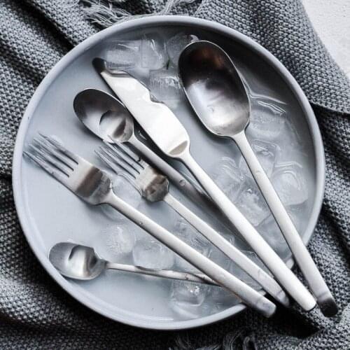 Stainless Steel Spoon Steak Knife Black Fork Sliver Gold Flatware Set Titanium Tableware Mirror Polish Western Cutlery 4pcs/set