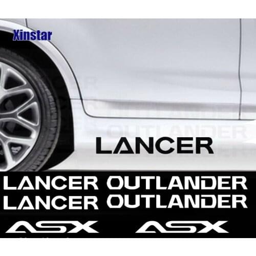 2pcs car body sticker For MITSUBISHI ASX outlander lancer